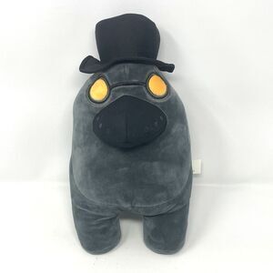 Toikido YuMe Among Us Plague Doctor Plush Black Top Hat & Mask 12" Stuffed Toy